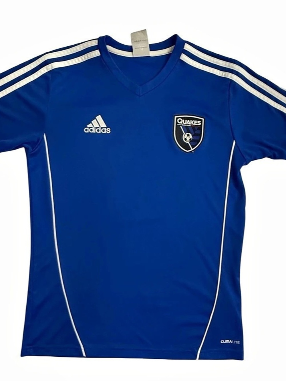 Adidas San Jose Earthquakes MLS Climalite Soccer Jersey Boys Large Soccer Jersey